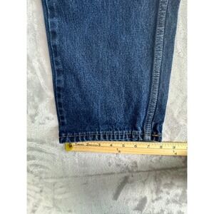 Levi's 505 Men's Original Fit Jeans Size 36x32 Dark Wash Denim Excellent